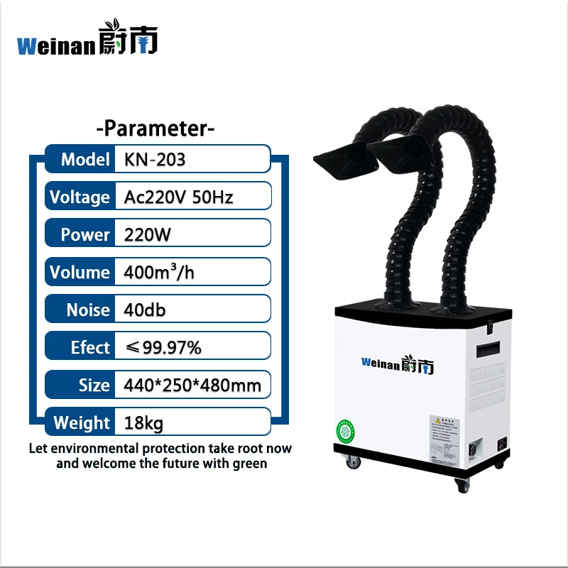 Factory Wholesale 120 W Beauty Hair Salon Medical Moxibustion Fume Extractor With 4 Layers Filter