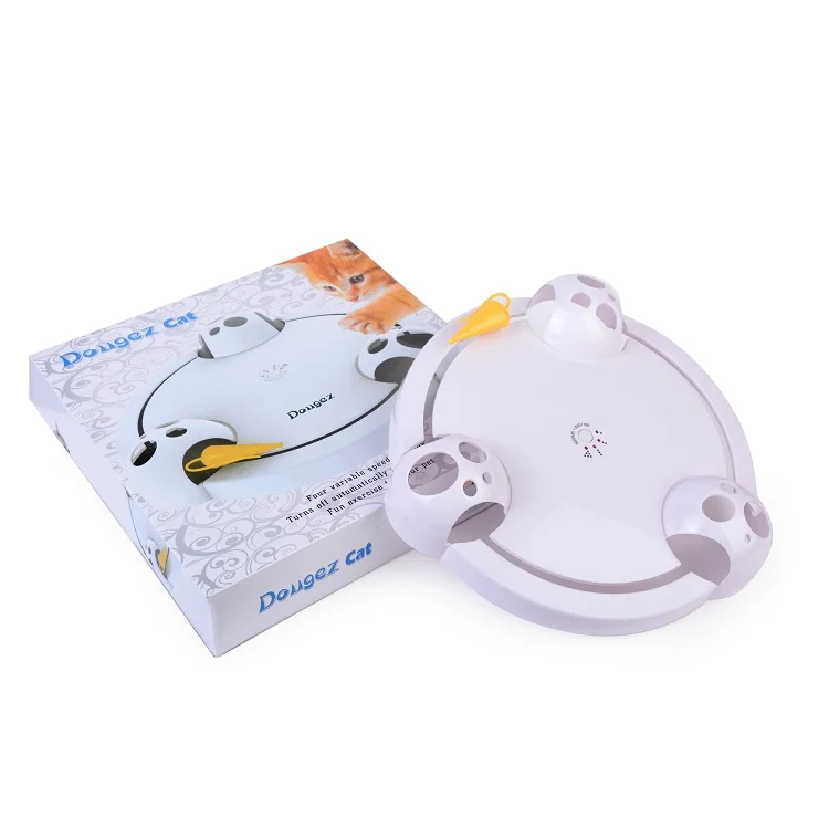 
High Quality And Funny Pet Play Toy Disc Electric Cat Entertainment Training Toy Flying Discs 