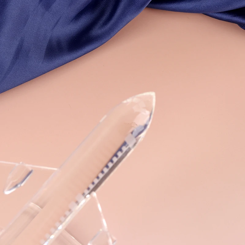 Crystal plane model business crystal plane model for office desk decoration