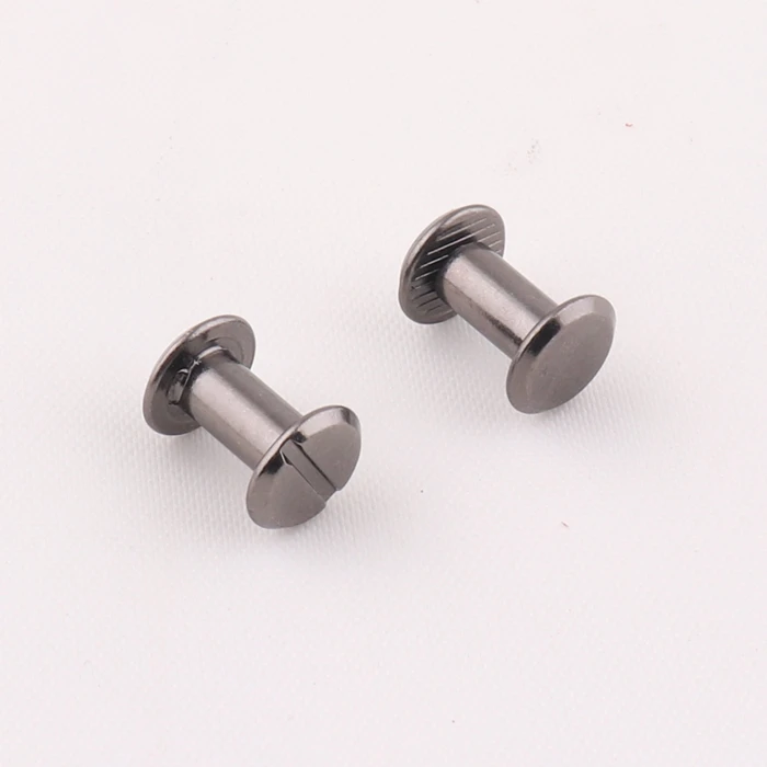 cheap price 9mm long black metal chicago book binder screw