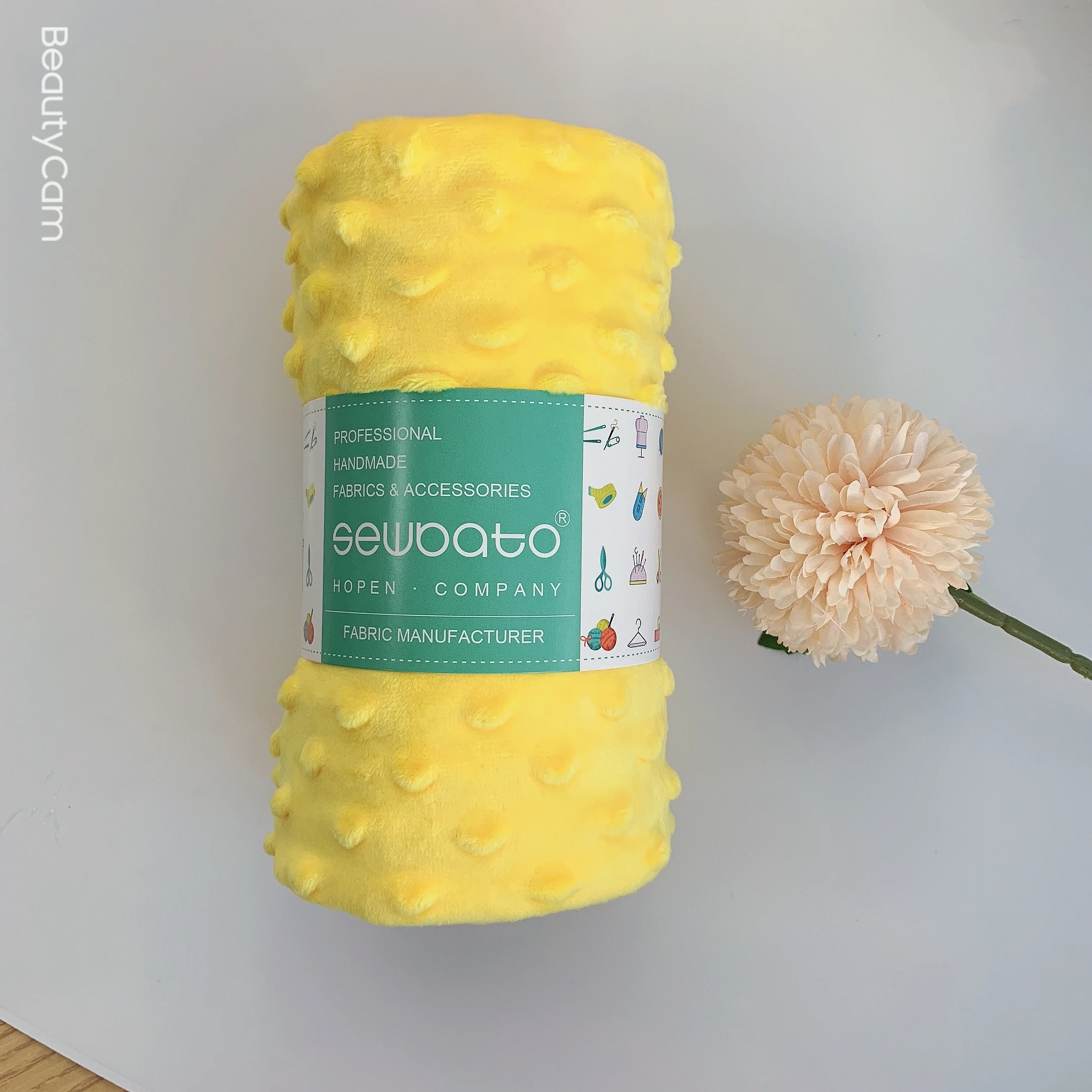 Super Soft Minky Dot Fabric For Meter Handwork Sewing Blanket Material Antipilling Plush Fabric DIY Handmade Toys