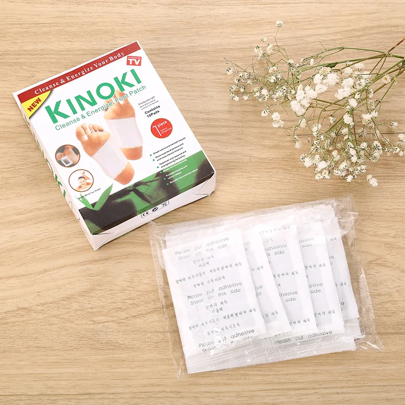 10 Pcs Per Box Cleansing Feet Foot Pads Ginger Salt Foot Patch Kinoki Cleansing Detox Foot Pads