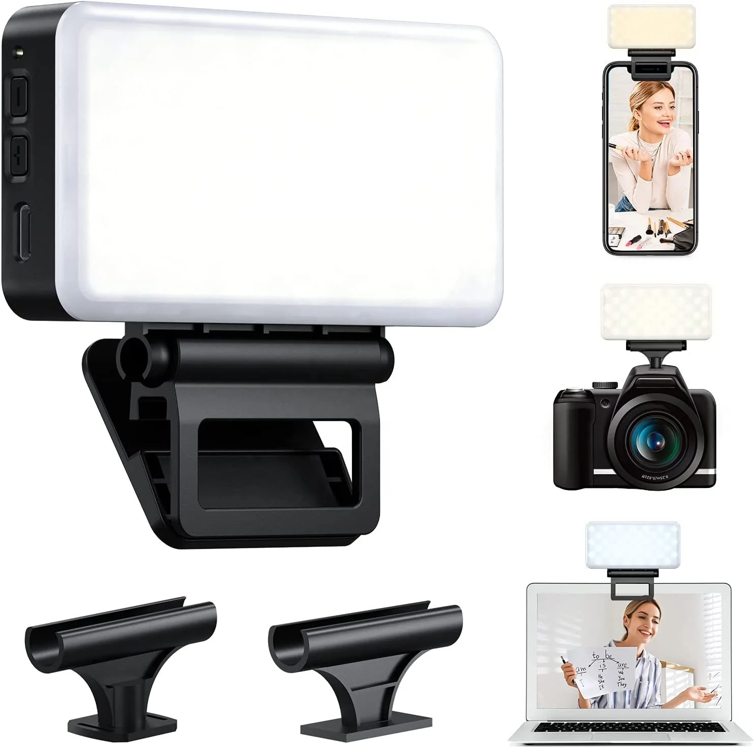 Video Conference Lighting Kit for Phone/Laptop/iPad,Zoom Lighting for Laptop, Mini USB Video Light for Video Conferencing