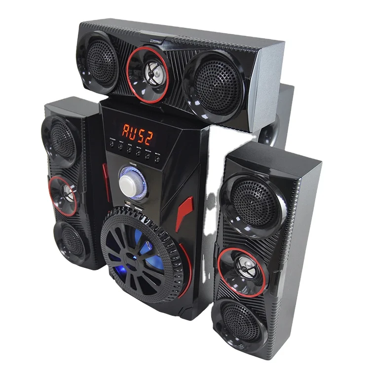 Hot Selling Led Light Creative Full Range Active Home Theater System Speaker Multimedia Bluetooth 3.1 PC Karaoke Speaker