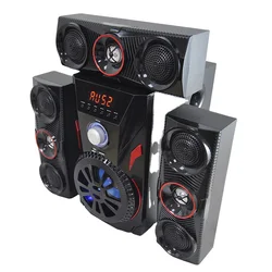 Hot Selling Led Light Creative Full Range Active Home Theater System Speaker Multimedia Bluetooth 3.1 PC Karaoke Speaker