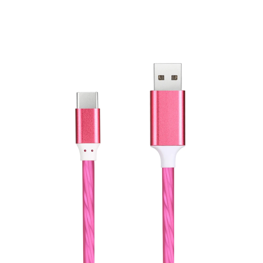 Кабель со светодиодной подсветкой поддерживает функцию быстрой Usb зарядный Usb кабель для передачи данных кабель для зарядного устройства мобильного телефона линии передачи данных