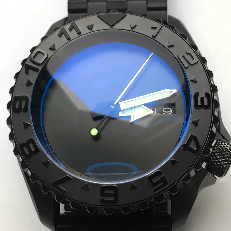 Sloped Steel Bezel Insert 38*30.6mm For Seiko Skx007 009 Watch Parts Gold/silver/bezel Replacement Custom Made Watch Case Parts