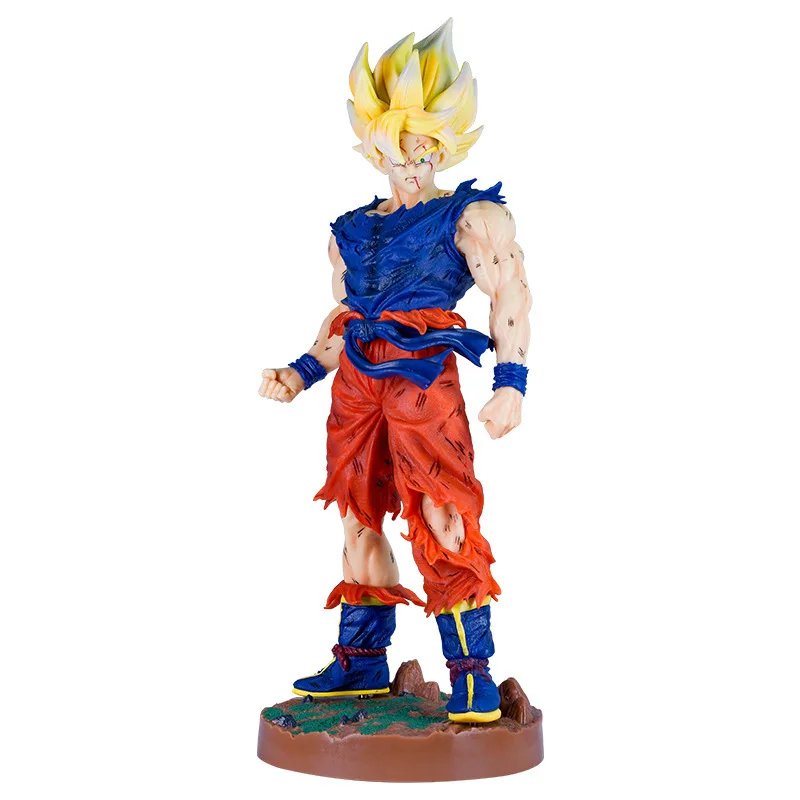 Супер Saiyan боевой урон обезьяна Гоку Вегета аниме большой ручной декор Gogeta Аниме Дракон шары фигурка