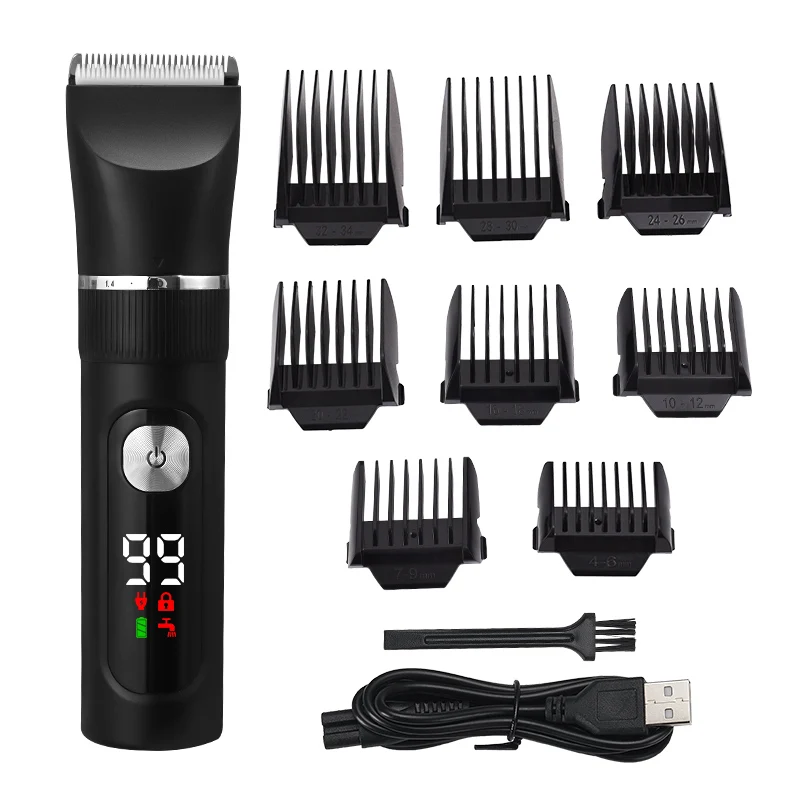 Wholesale Barber Electric Hair Trimmer Cordless Rechargeable Hair Cutter Professional Hair Clipper Barber Machine