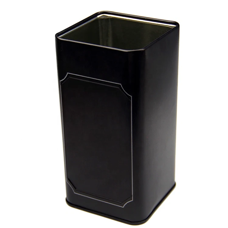 Factory Customized Tea-Leaves Gift Metal Packaging Double Layer Lid Inner Lid Seal Airtight Tea Tin Can With High Quality