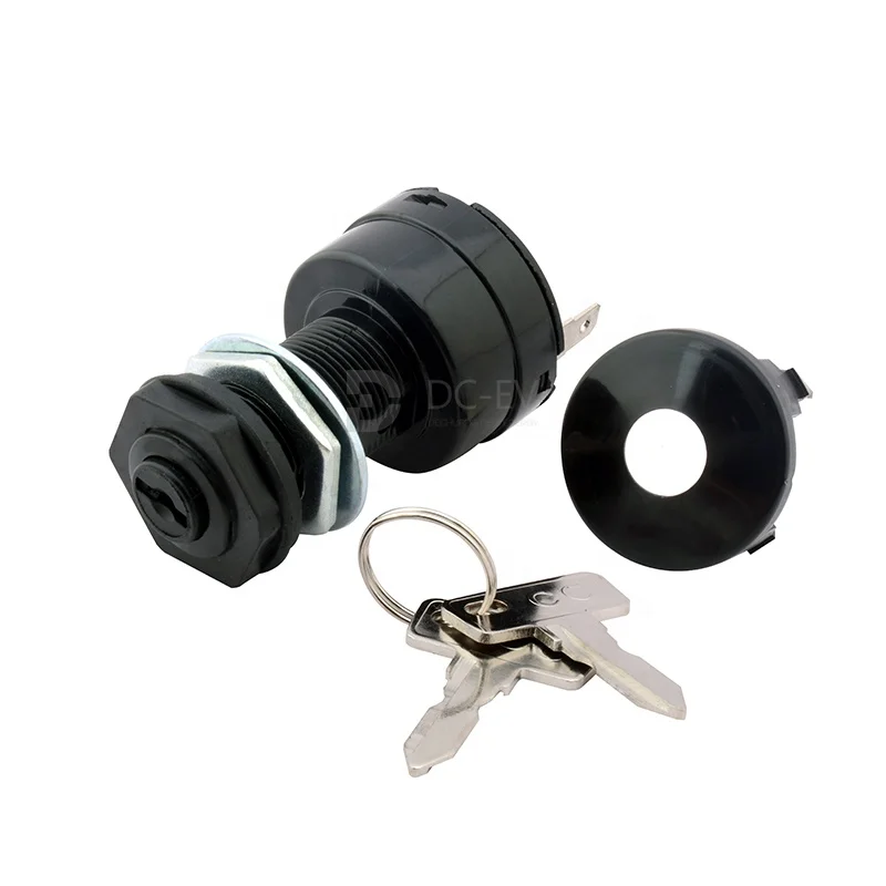 Club Car DS Golf Cart Key Switch Golf Cart Gas 1984-1995 4 Terminals 2615, Keys-15 & w/ 3 Keys,1012415/2615