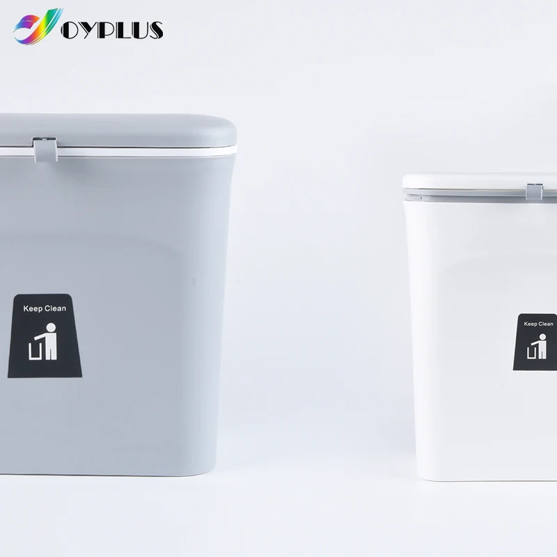 New 9L restaurant office hanging kitchen trash can plastic kitchen bin garbage trash waste bins