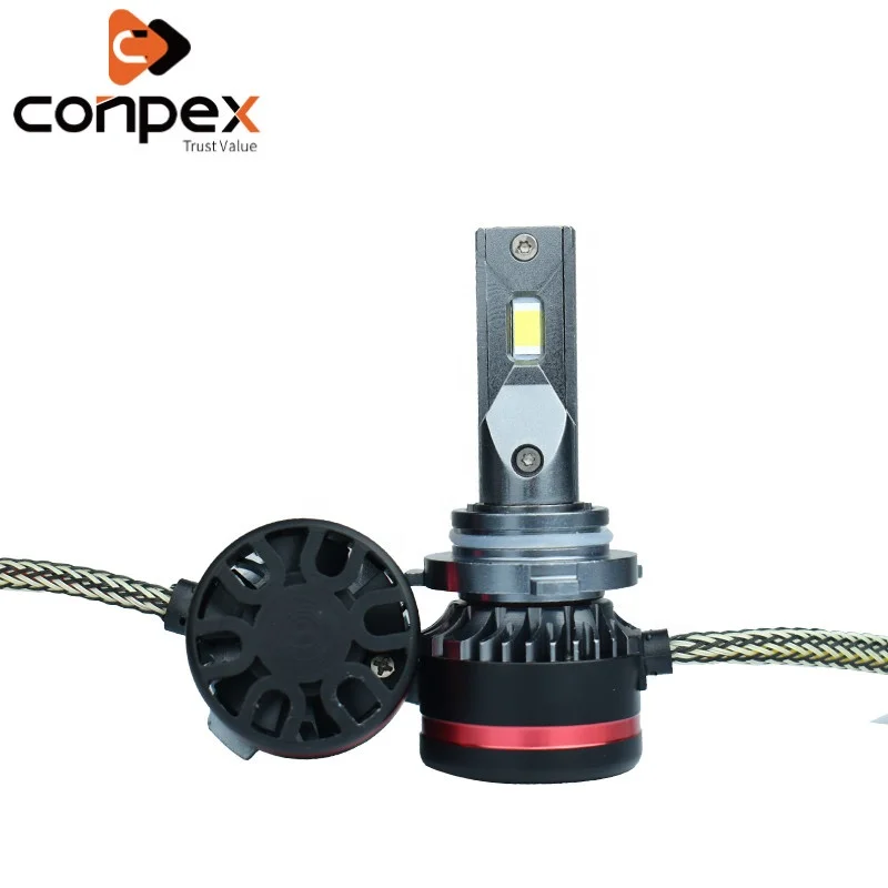 Conpex New Product M8 9006 LED Headlights 45W 6500K Imported LED All Car 360 Degree CE ROHS Built in Fan with Patented Product