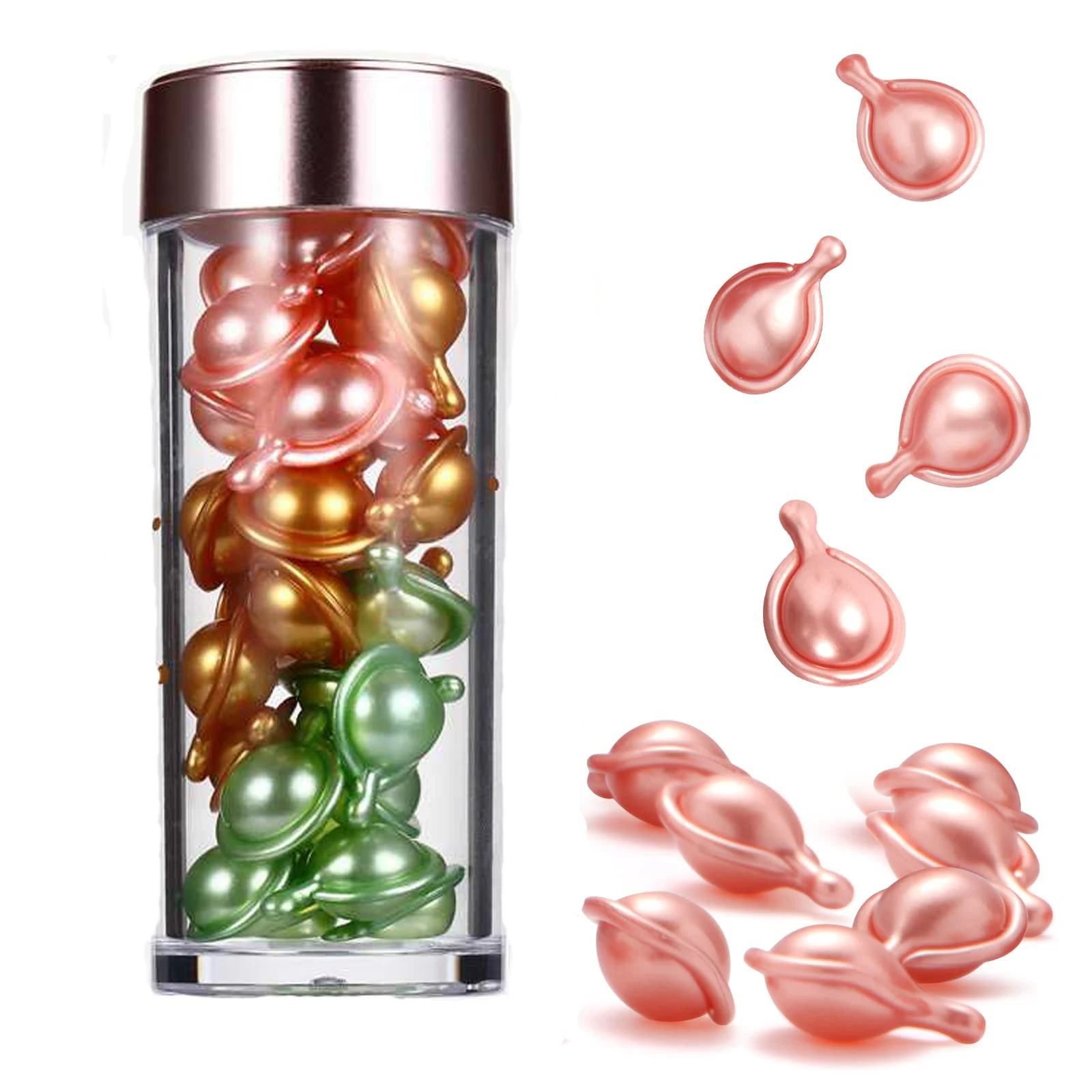 Free Sample Hyaluronic Acid Face Serum Capsules Placenta Anti Wrinkle Moisturizer Improves Skin Vitality Capsule Serum Skin Care