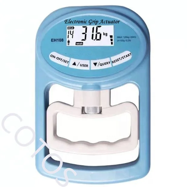 0-120KG/264LB Digital LCD USB Hand Grip Power Measurement Strength Meter Muscle Developer for Body Building Gym Exercises