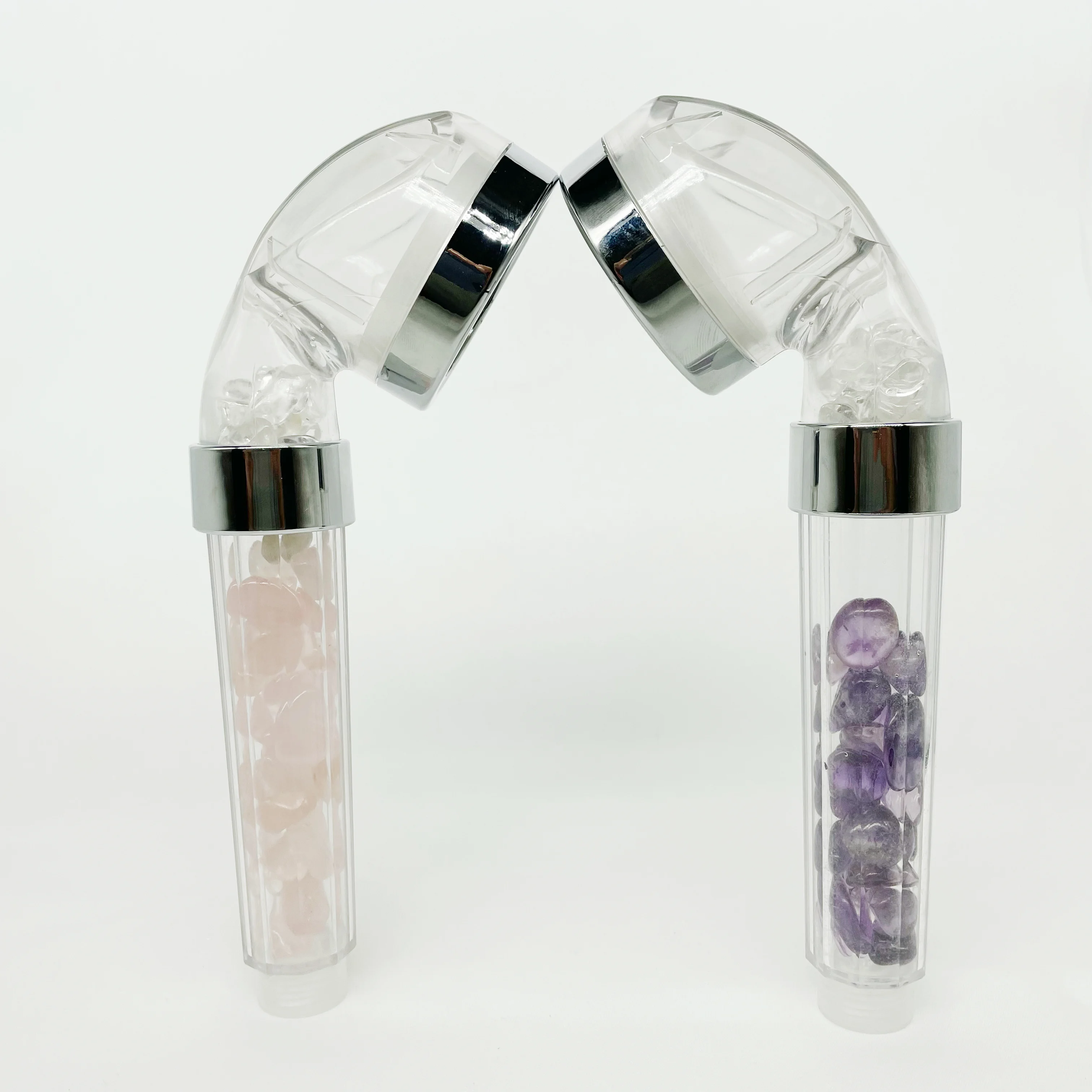 Spiritual Natrual Healing 7 Chakra Crystals Shower Head With Shower Arm Crystal Crafts Tumbled Crystal Sones For bathroom access