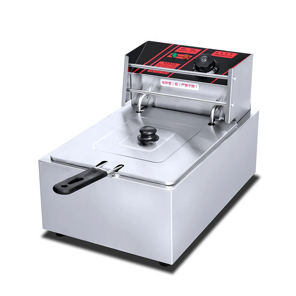 Factory Price 6L Stainless Steel Electric Deep Fryer Commercial Deep Fryers