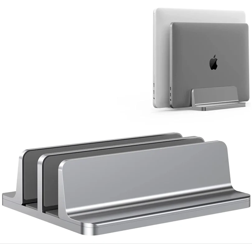 Portable Vertical Laptop Holder Widen Adjustable Storage Tablet PC Stand Aluminium Alloy Aluminum Commercial Furniture Aluminum