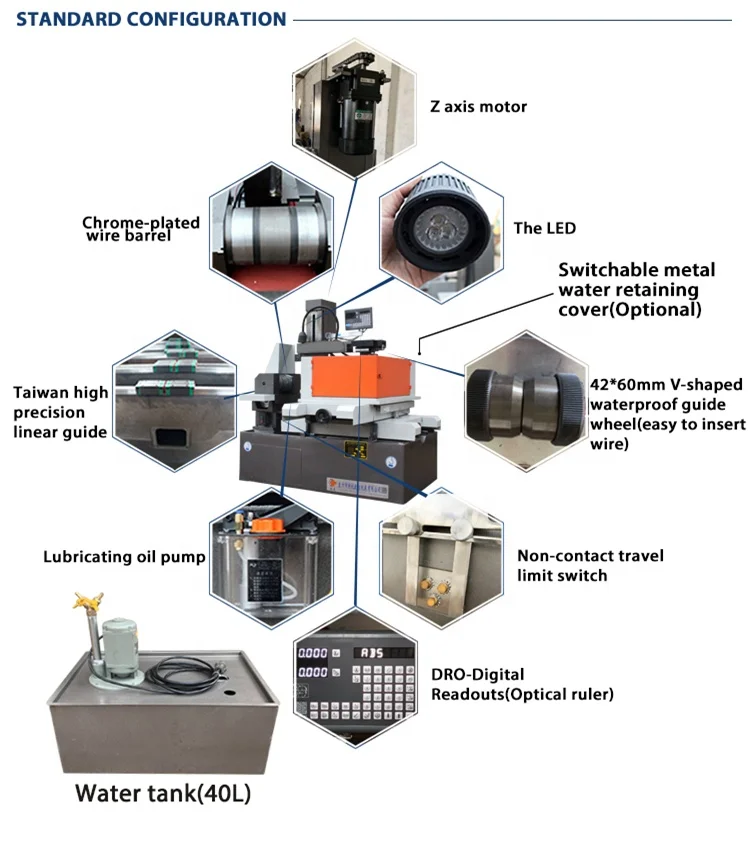 New condition wire cutting CE certified CNC wire cut wire edm machines DK7755