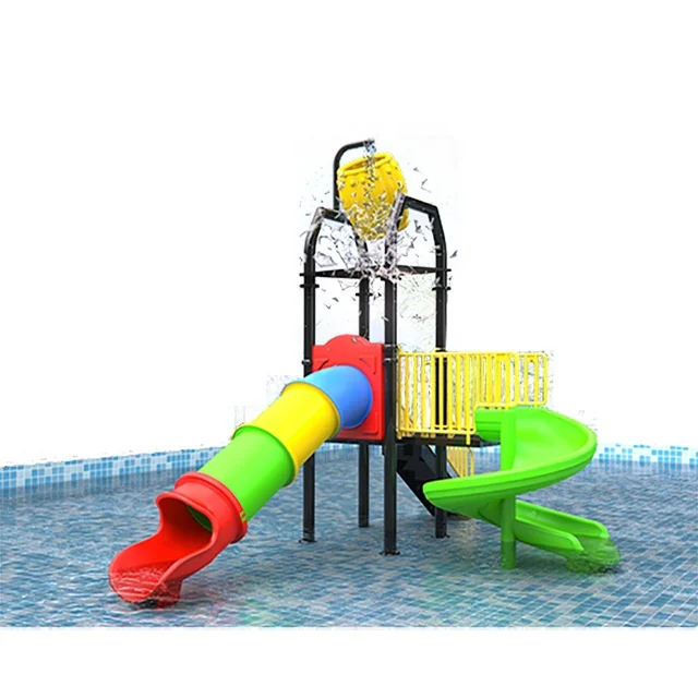 Outdoor Swimming Pool Kids Water Park Slides Playground Equipment