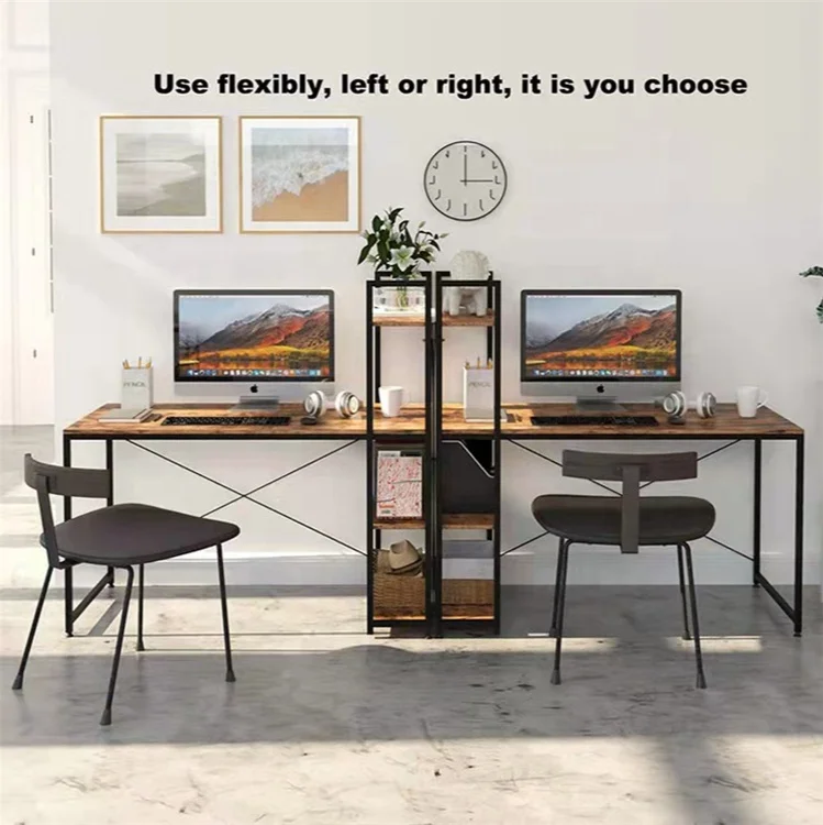 Simple combination of computer desk and writing desk set