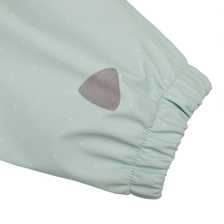 
Fashion Waterproof Transparent PU Plastic Fabrics Children Kids Raincoat 