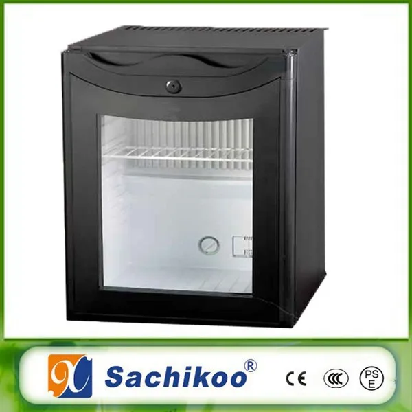 2024 Sachikoo Wholesale Mini Bar Fridge 30 Lite Hotel Room Cooler Air Cooling with Glass Door for Car Outdoor Use