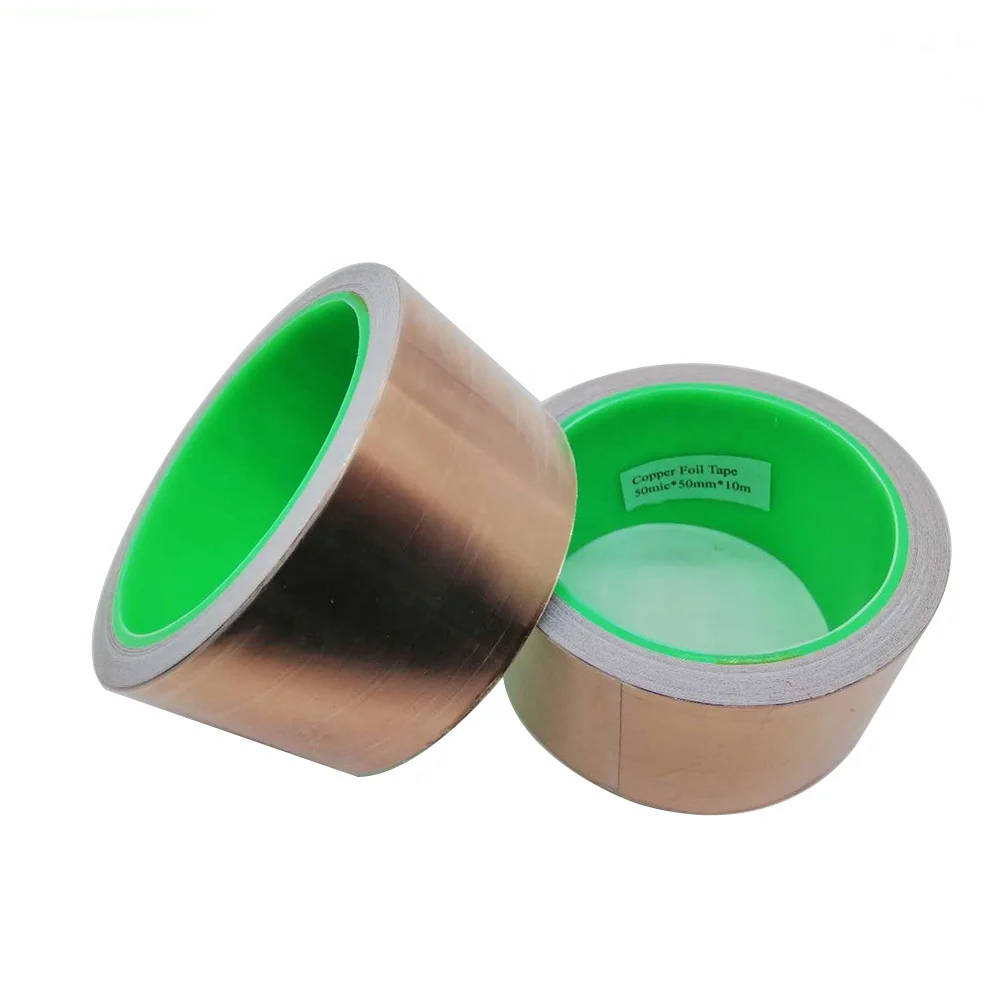50MM*10M BoMei Brand Temperature Resistance  Copper Foil Adhesive  Tape