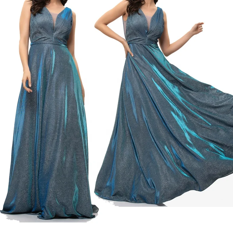 Elegant spaghetti straps v neck pleated chiffon long wedding party dresses patterns for women bridesmaid