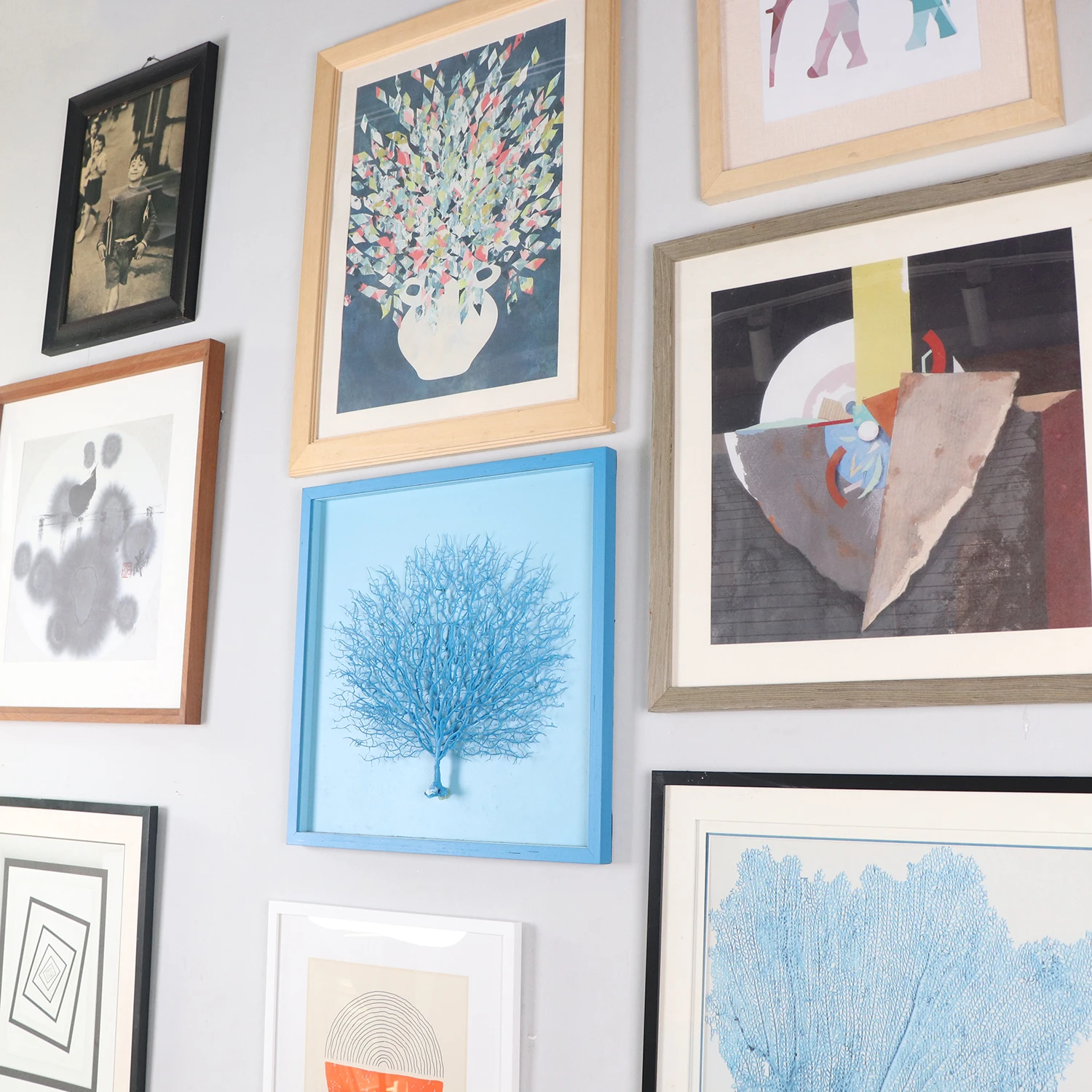 Fashion Art 3D Blue tree Picture For Living Room Cuadros Home Design Wall Print Hotel Wall Decor