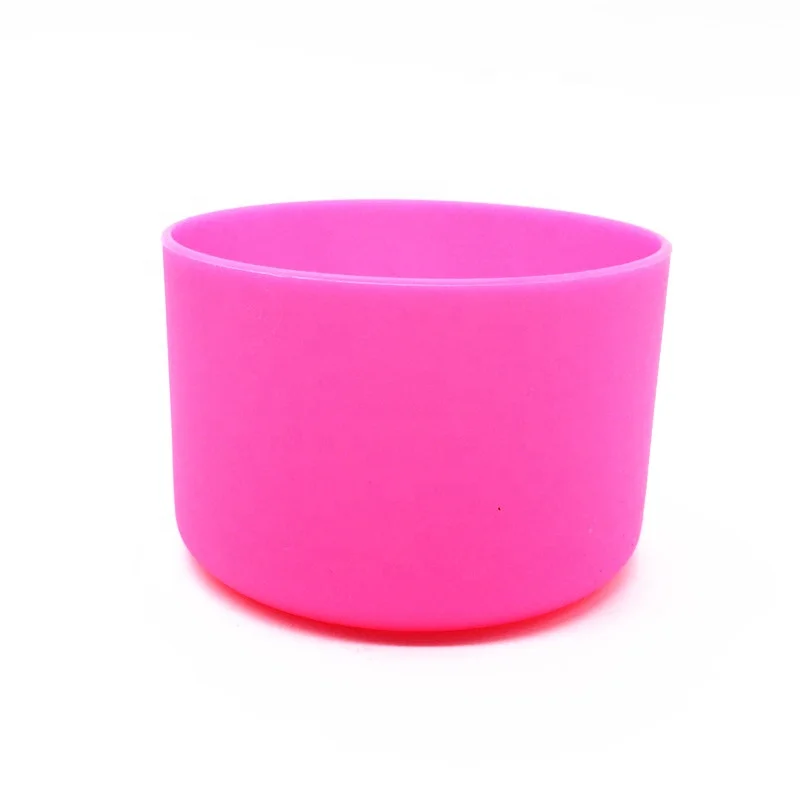Wholesale 12 colors protective silicone rubber cup sleeve non slip boot cover for 12 oz to 24 oz bottles