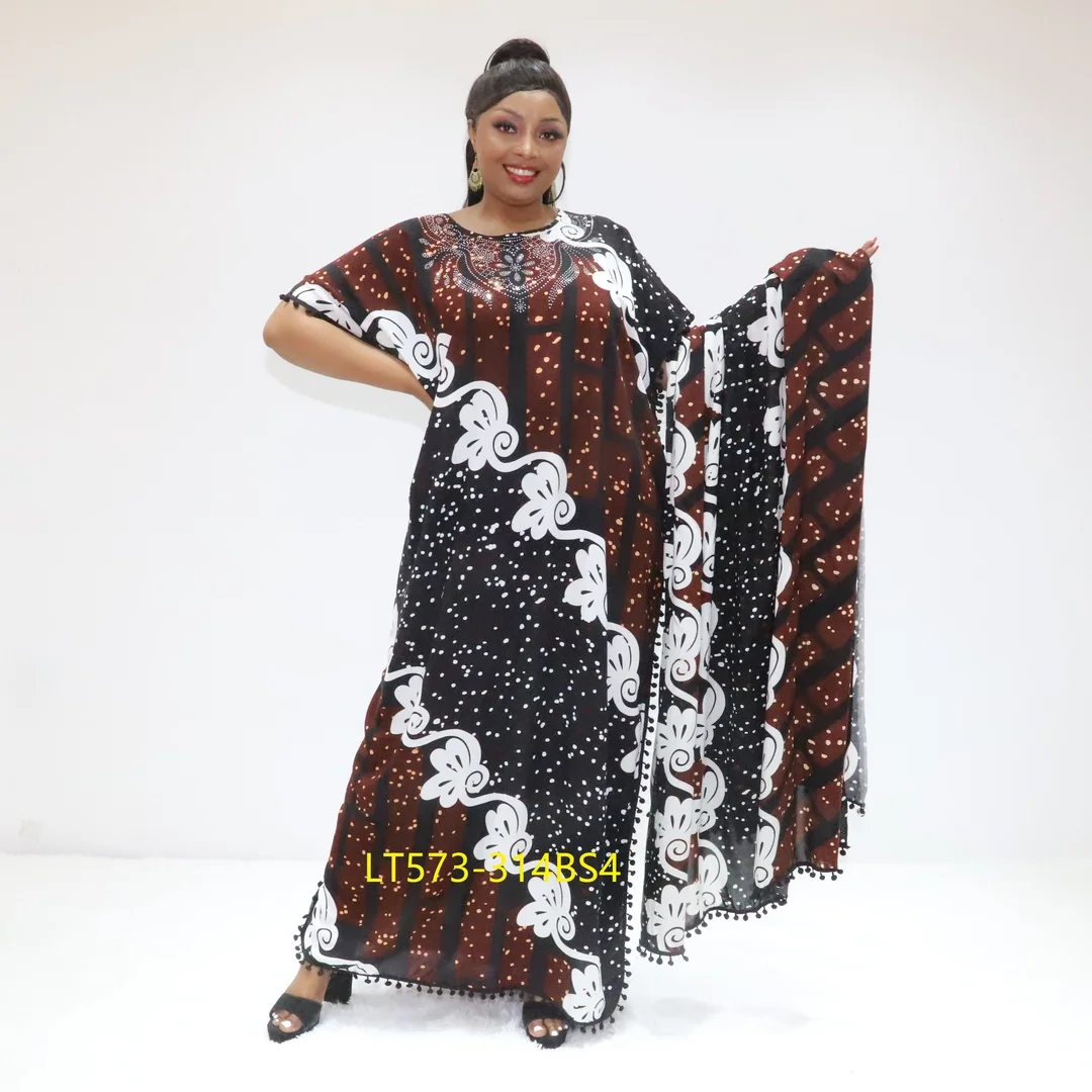 Hotselling Women Africa Party Wear Chiffon Caftan Robe Islamic Evening Gowns Muslim Dress Boubou Kaftan Abaya African Clothing