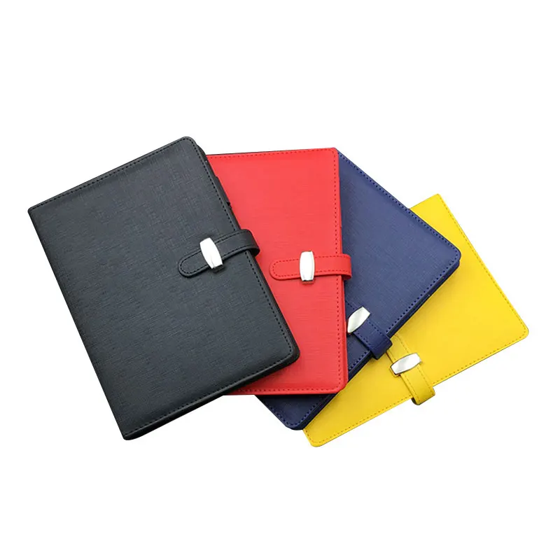 Custom Hiding Ring Magnet Loose Leaf Binder Business Notebook Gift Set with Pen