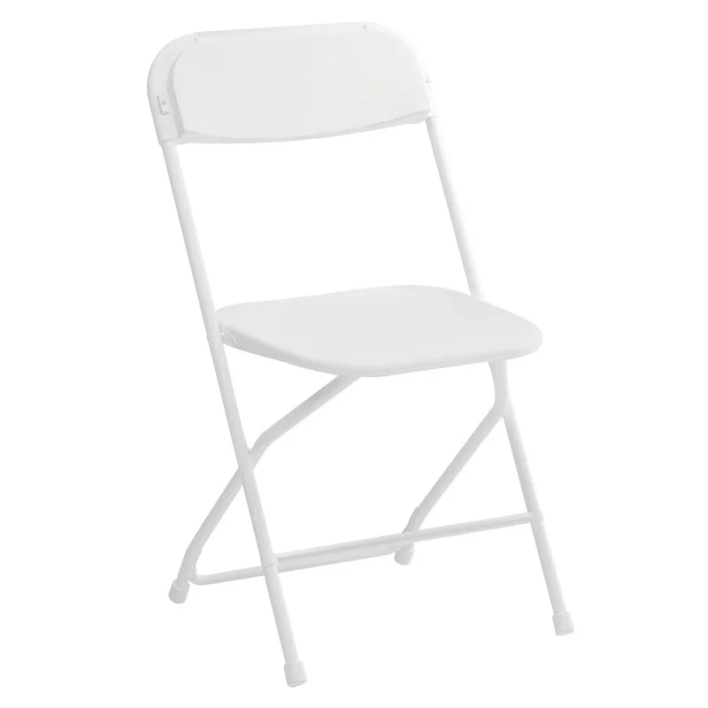 Durable and sturdy plastic material, breathable folding tables for events multi-purpose white folding chairs