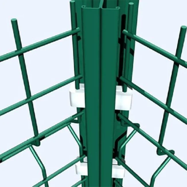 Welded Mesh Column Pvc Coated Garden 3D Peach Shape Post Fence