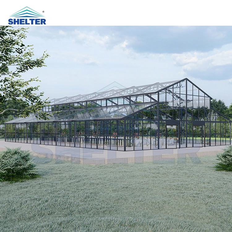 20x20 10x20 30x40 алюминиевый 150 300 1000 человек роскошный открытый прозрачный шатер для свадебной вечеринки черная рамка палатки