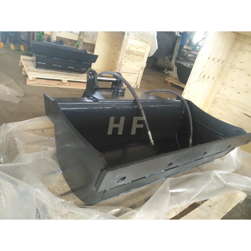 Durable hydraulic cleaning tilt bucket tilting mud bucket for excavator accessory