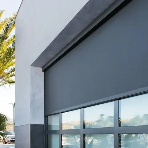 High Quality Customized Sun Shading Sunscreen Waterproof Windproof Zip Blinds Motorized Remote  Control Outdoor Roller Blinds
