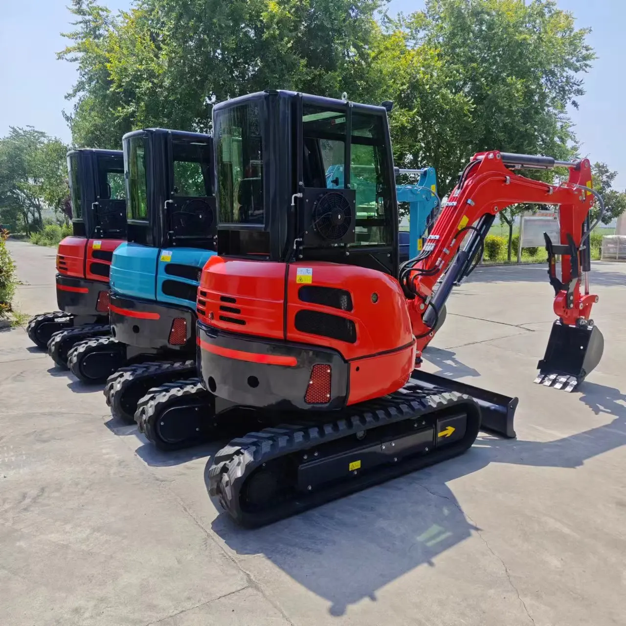 Free Shipping Super Mini New Portable 08ton 1ton 1.8ton 2ton Backhoe China Small Garden Excavator Machine Mini Bagger Crawler Di