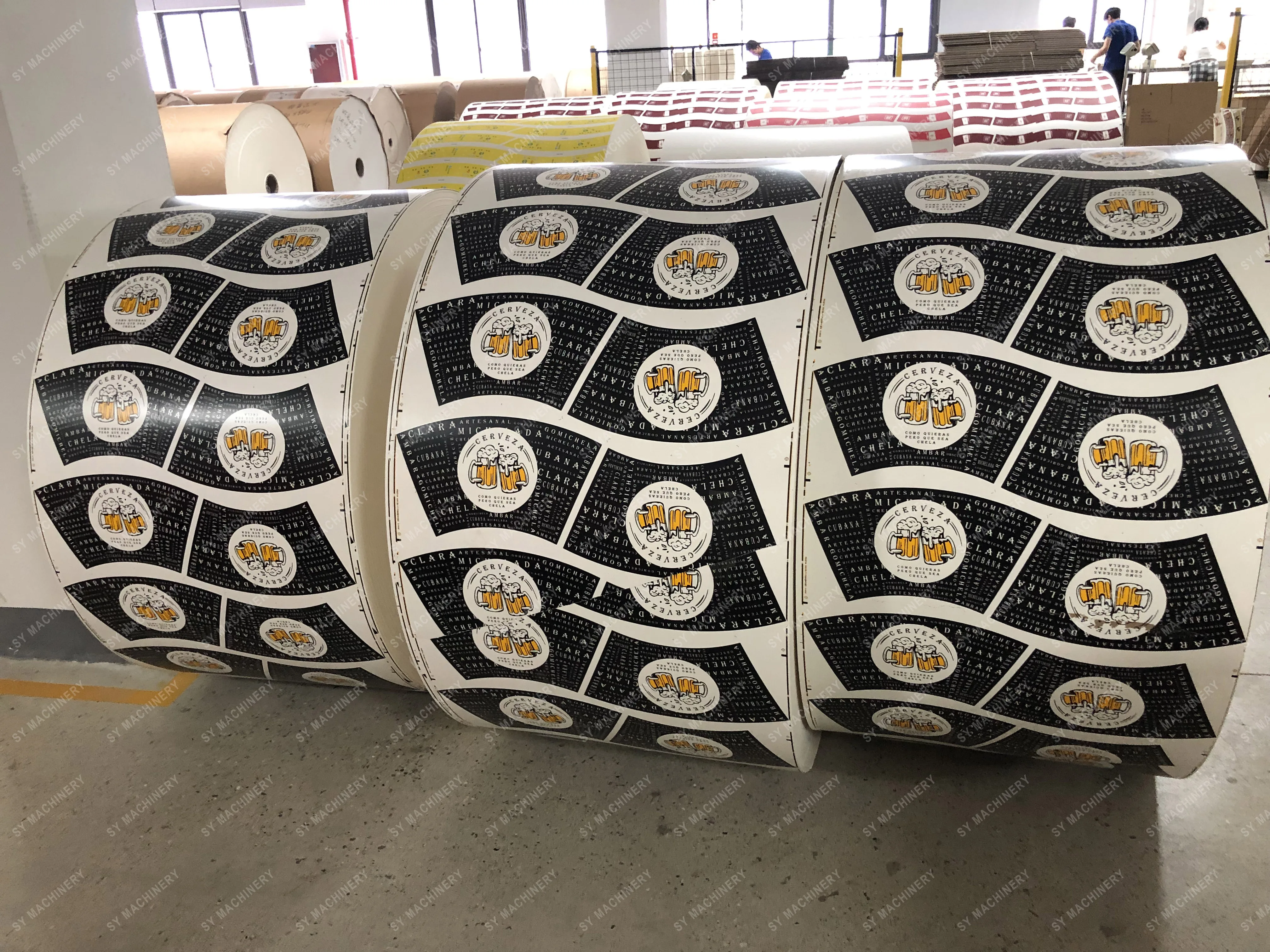 low price high quality hot selling automatic high speed paper cup FAN label flexo printing machine