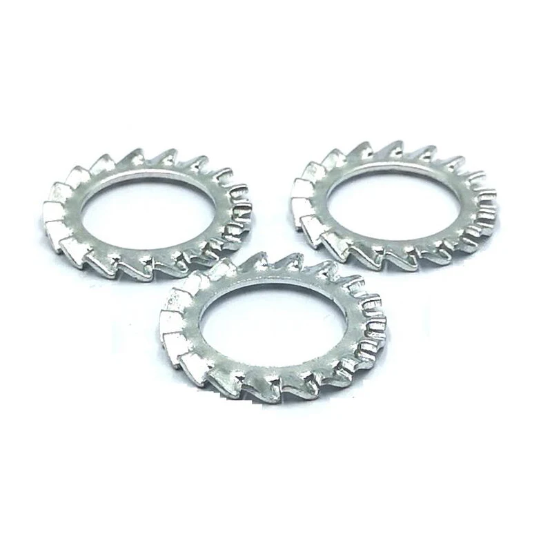 M6 ASTM A193 A914 B8 B8M B8T ASTM A453 GR660 A286 18-8 Stainless Steel Plain Serrated Lock Washer With External Teeth DIN6798