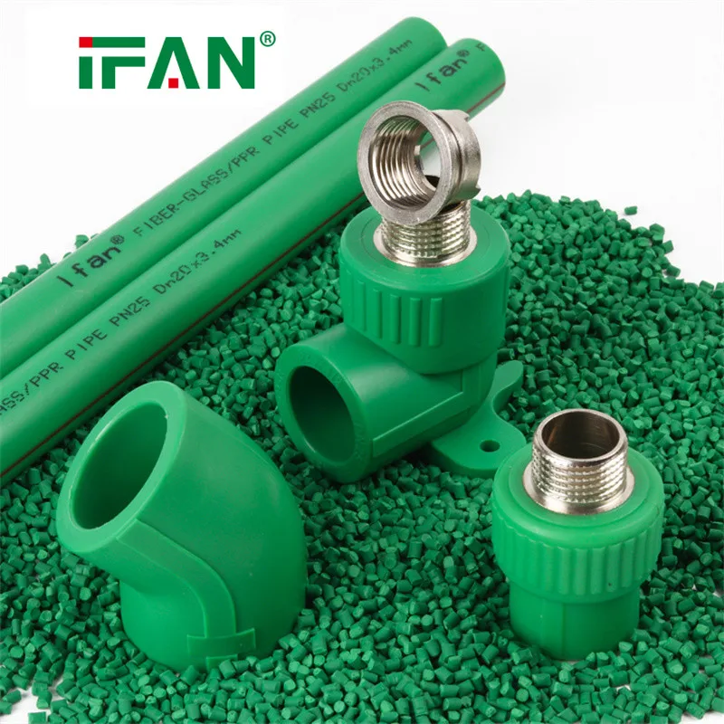 IFAN China PPR Manufacturer OEM  L20mm 110mm Water Plumbing Green Ppr Fittings Elbow