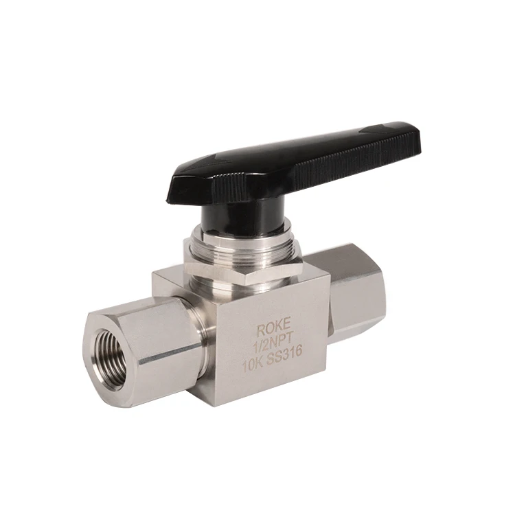 Stainless Steel Parker Style Super High Pressure Plate Gate Female Thread Instrument ball valve