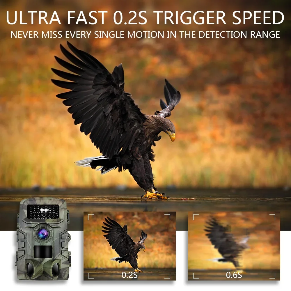 PR700 2.7K Outdoor Mini Hunting Camera With Screen Game Deer Hunting Camera Wildcamera Waterproof Ip66
