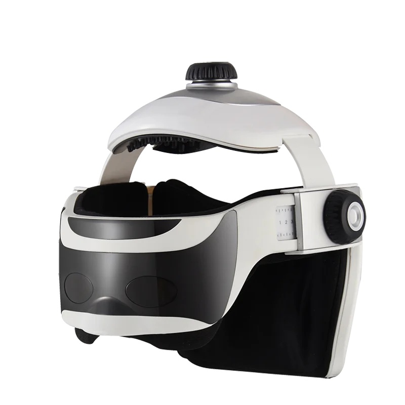 Automatic Air Pressure  Eyes Massager Helmet Dual Vibrating Electric Head Massager
