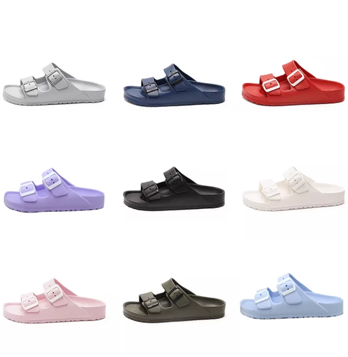 Wholesale simple thick soled shoes with exposed toes, versatile flat shoes for women wearing cool slippers on the outside