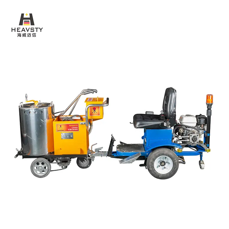 Driving Type Double Lines One Time Painting Hot Paint Ride on road marking machine, manual operated road marking machine