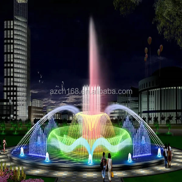 Programmed Control Modern Square Dancing Water Fountain Design
