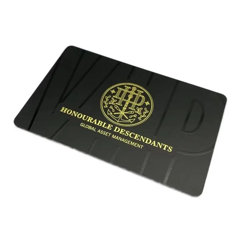 Proper Price High Quality PVC Plastic Business Cards Gold Gift Card Golden Gift Cards