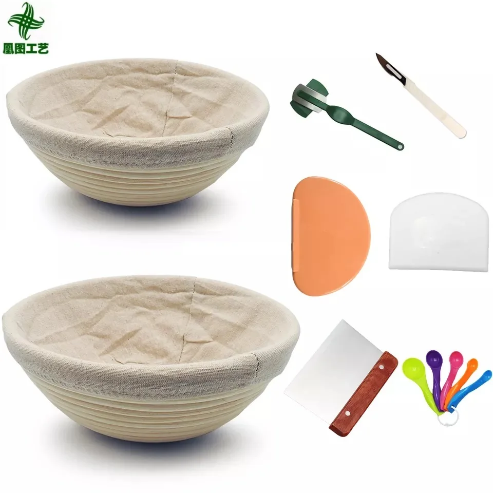 huangtu banneton fibre de bois annular bread proofing basket/ovel banneton basket for liner banneton basket custom insert